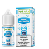 LUSH FREEZE POD JUICE SALT TFN 30ML 55MG JEWEL MINT SAPPHIRE